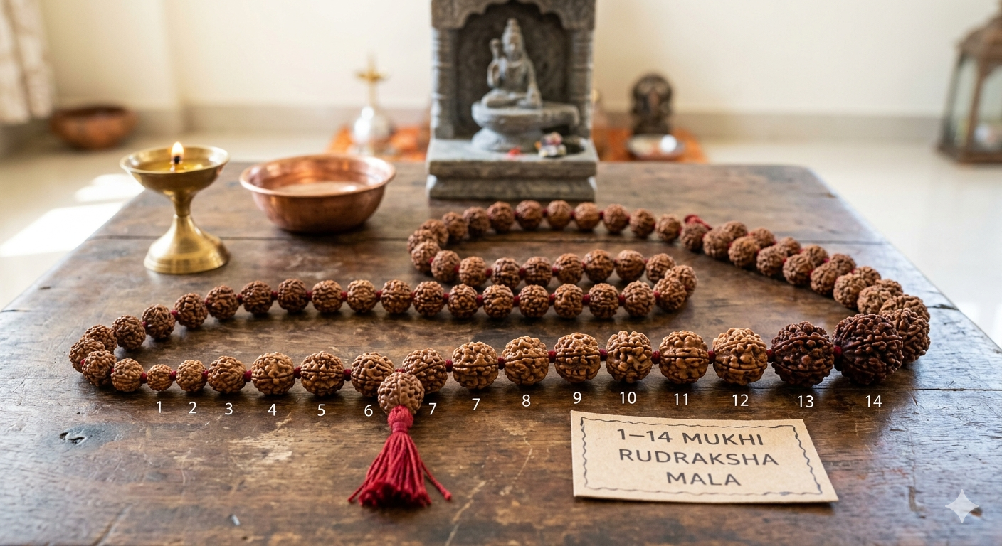 1–14 Mukhi Mala